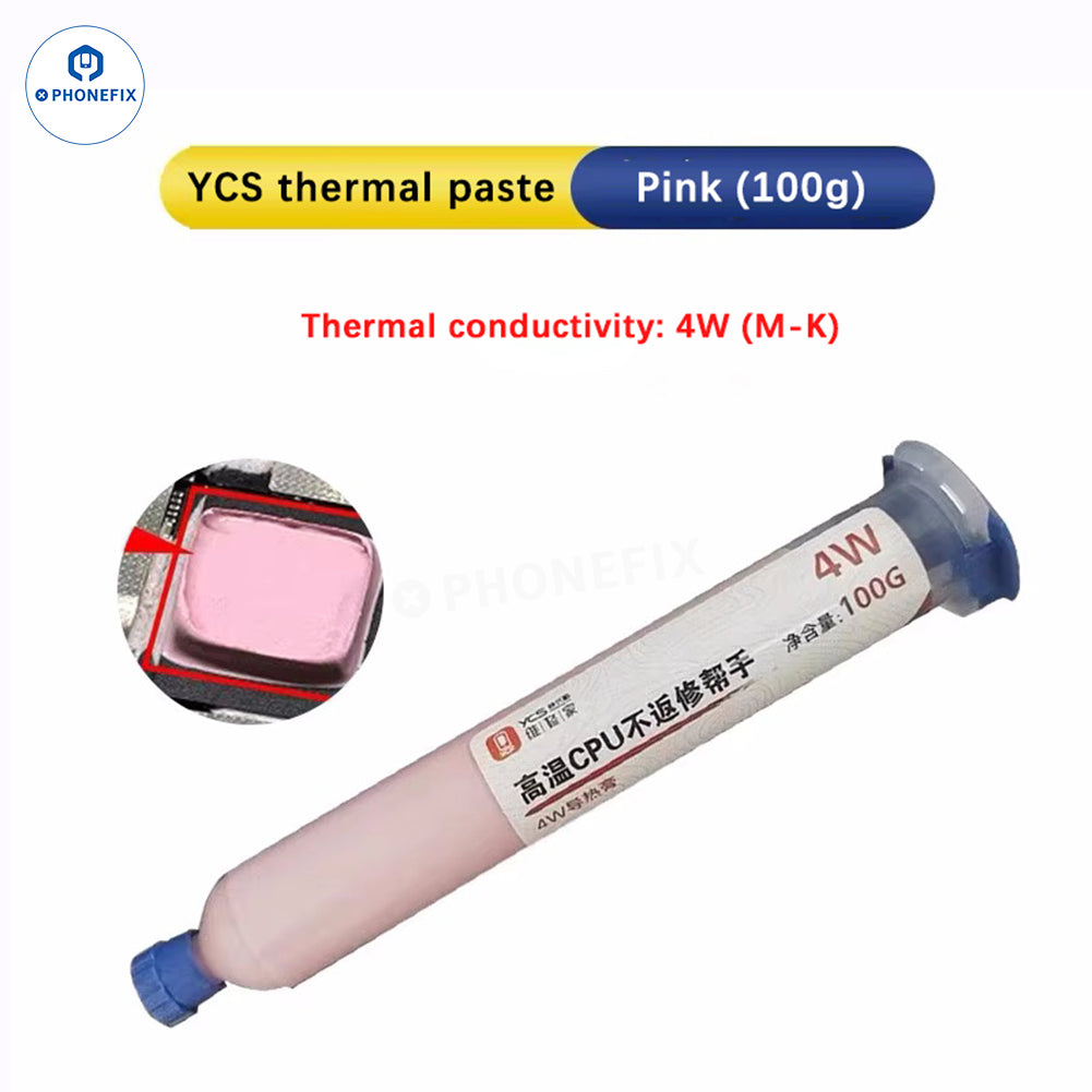 YCS Thermal Paste 100g 4W 6W CPU Heat Dissipation Grease Silicone