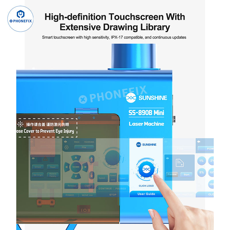 SUNSHINE SS-890B Mini Laser Machine for Phone Bracket/Back Glass Removal