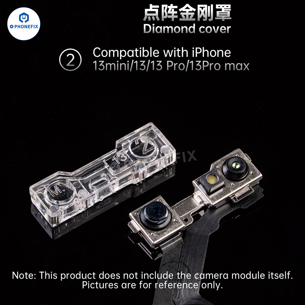 YCS M.Y iPhone Front Camera Lens Diamond Cover Dot Matrix Protector
