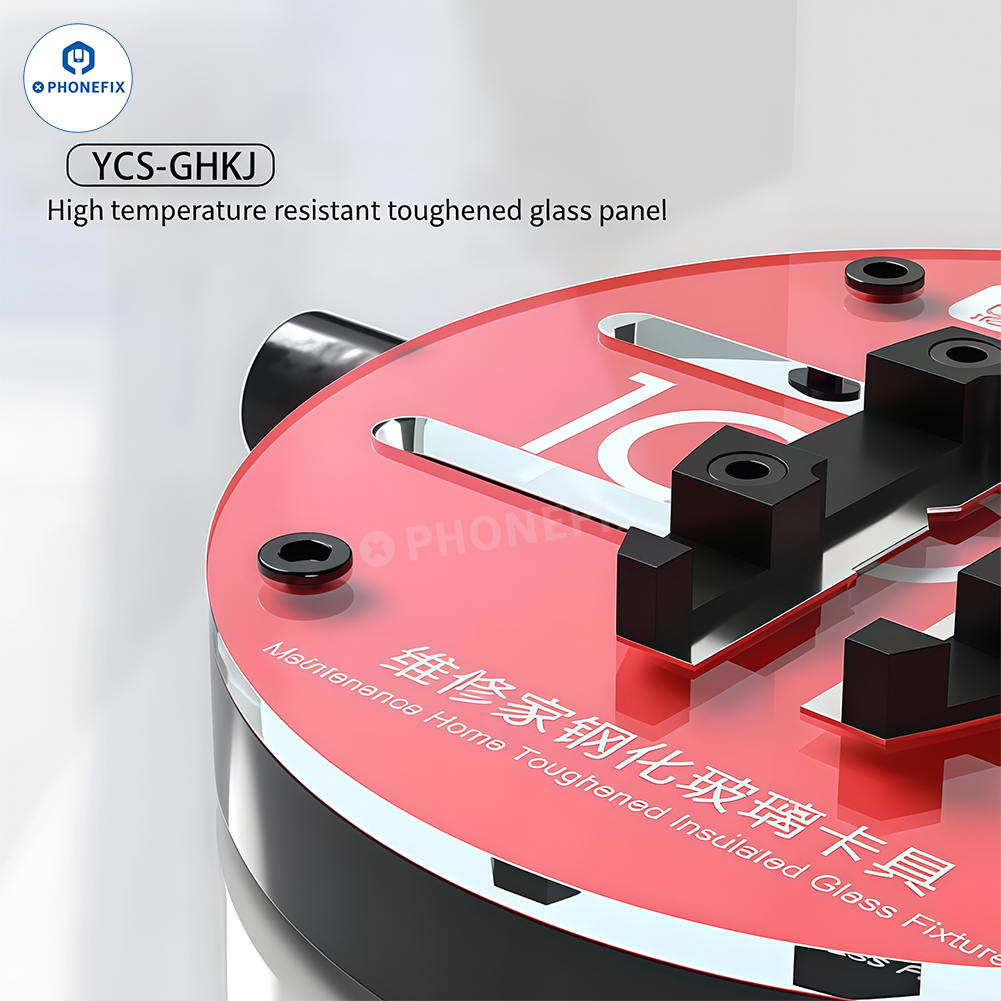 YCS GHKJ Tempered Glass Fixture Mobile PCB Chip Soldering Clamp