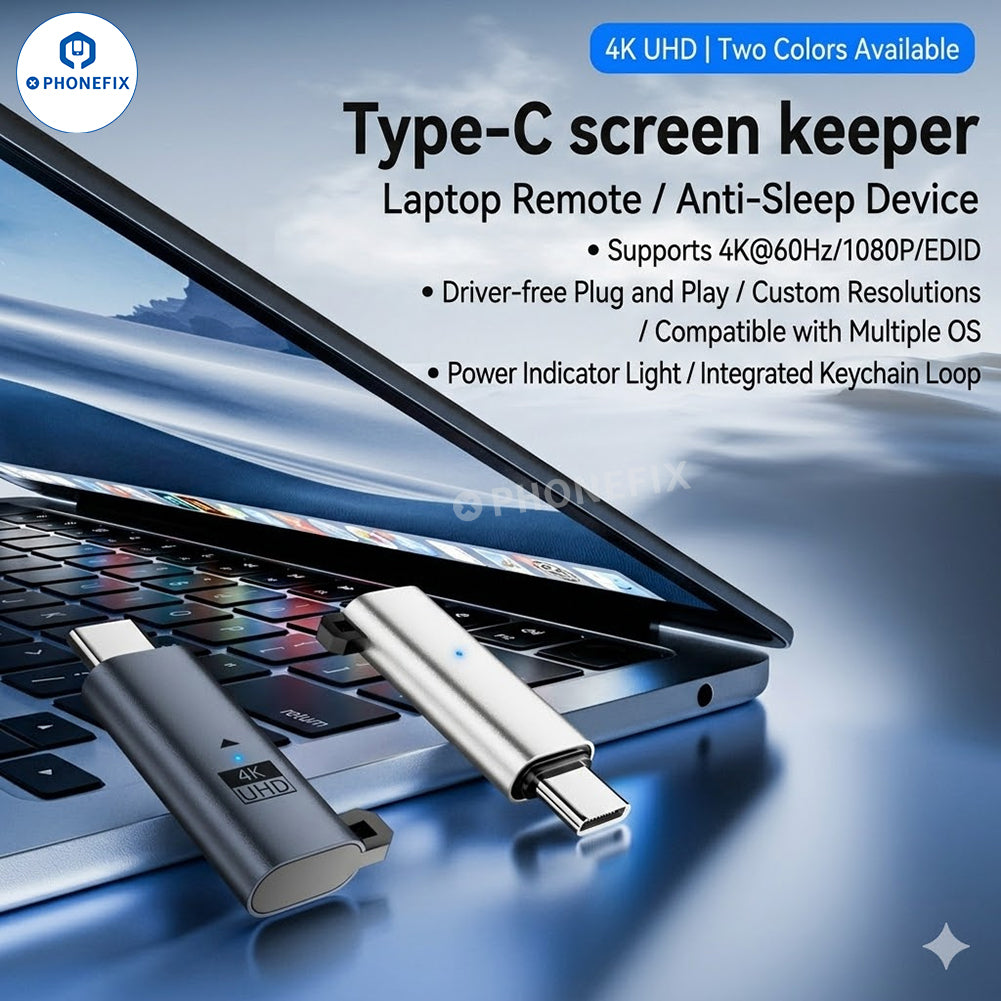 Type-C Graphics Card 4K UHD Virtual Display Adapter EDID  Emulator - CHINA PHONEFIX SHOP Team