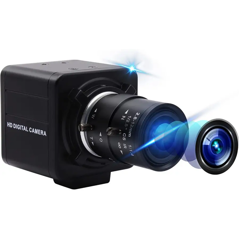 4K 8MP HD Varifocal Webcam Optical Zoom USB Web Camera - 4K
