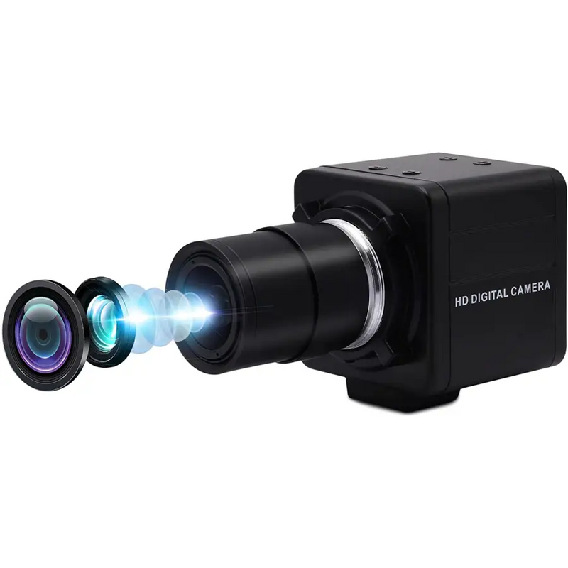 4K 8MP HD Varifocal Webcam Optical Zoom USB Web Camera