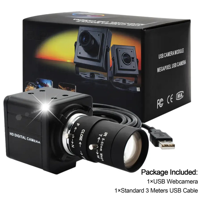 4K High Speed USB Camera Varifocal HD USB Webcam Camera -