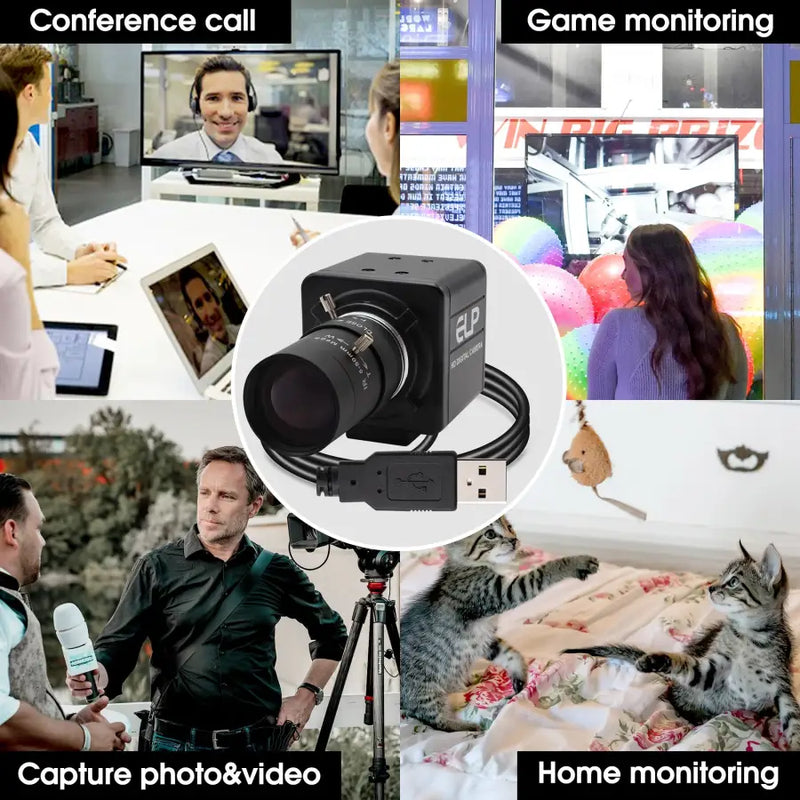 4K High Speed USB Camera Varifocal HD USB Webcam Camera -