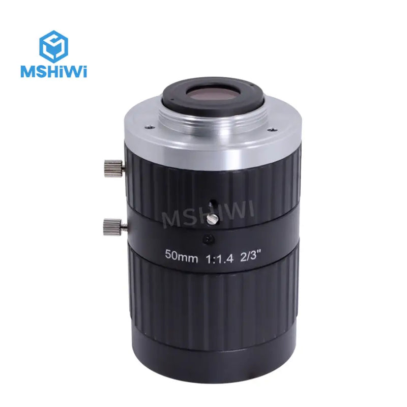 5.0MP C-mount 50mm Lens 2/3 Format F1.4 Manual Iris FA Lens