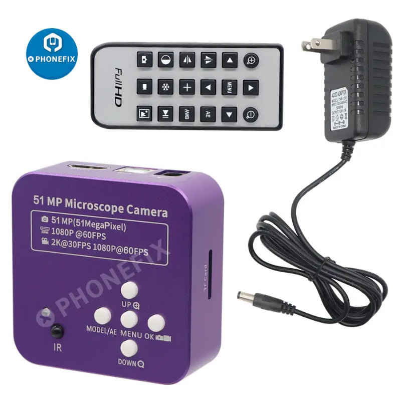 51MP 2K 1080P 60FPS HDMI USB Microscope Camera for Phone