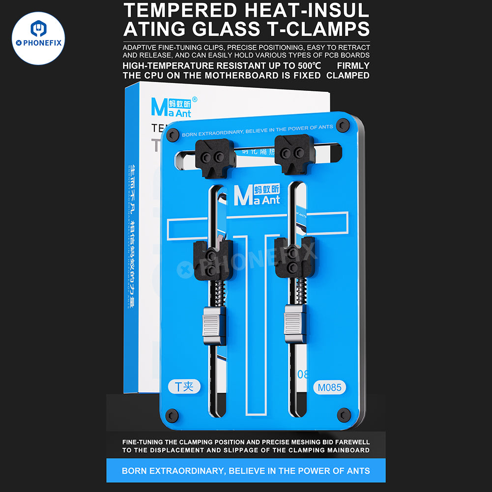 MaAnt FY01 M085 Tempered Insulation Glass Clamp Phone PCB Holder