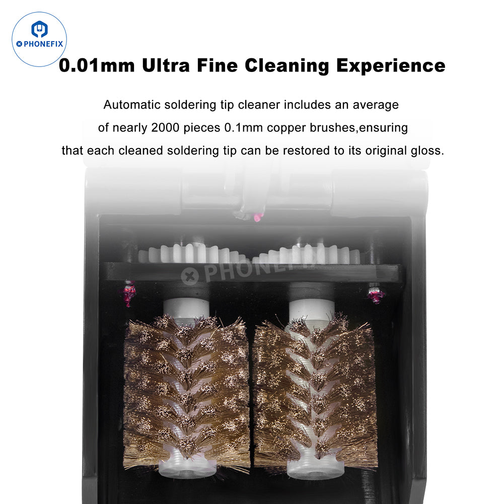 Electric Soldering Tip Cleaner Automatic Cleaning Iron Head Tin Paste