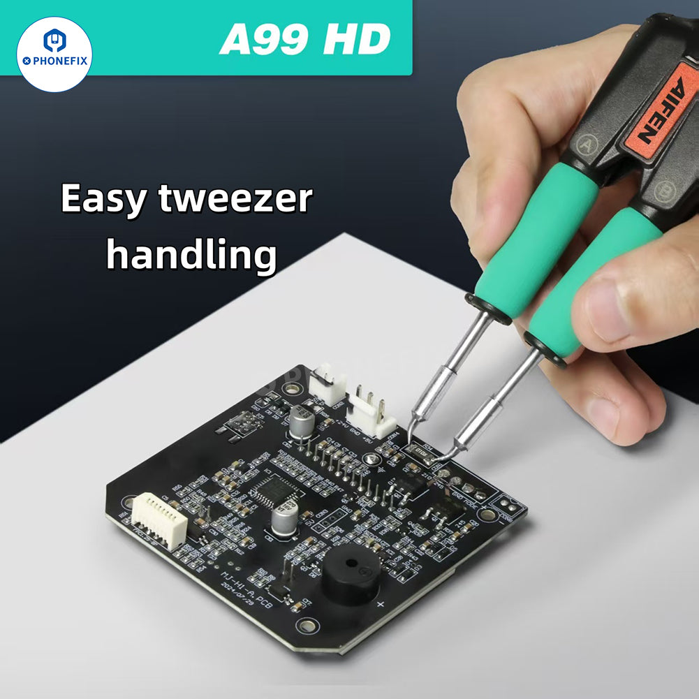 AIFEN A99 HD Soldering Station with C210 C245 Iron Electric Tweezers