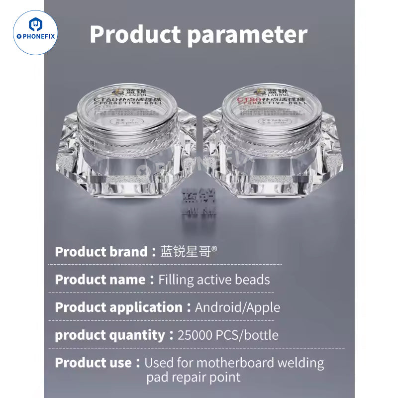 LANRUI CT60 CT80 Solder Joints Active Ball for Phone PCB Repair - CHINA PHONEFIX SHOP Team