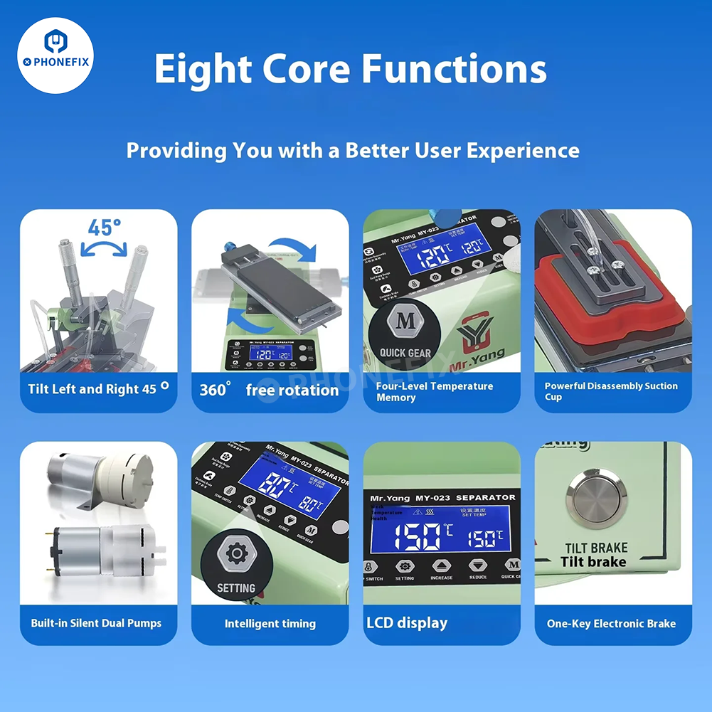 YCS MY-023 LCD Heating Separator for Phone Flat/Edge Screen Repair