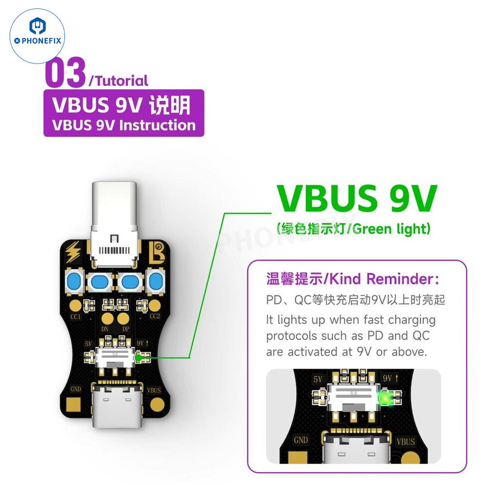 LUBAN Type-C Detection Board Non-disassembly Test Phone Tail Plug