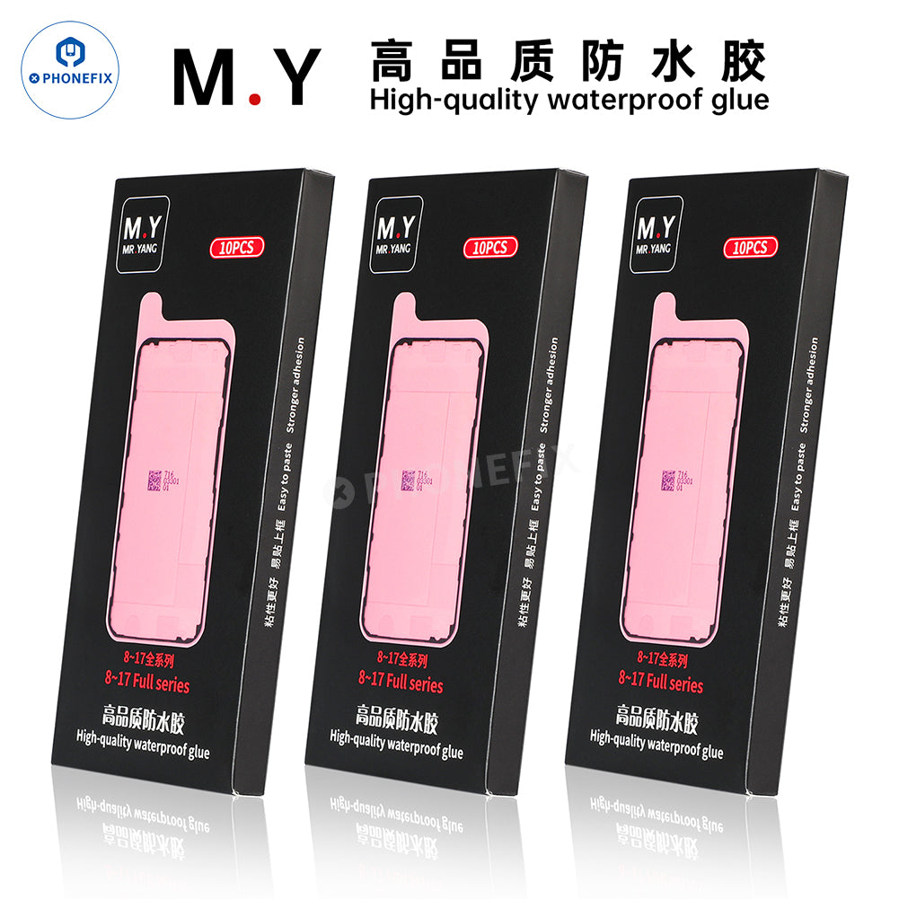 YCS M.Y Waterproof Adhesive Sealing Sticker for iPhone X-17 Pro Max