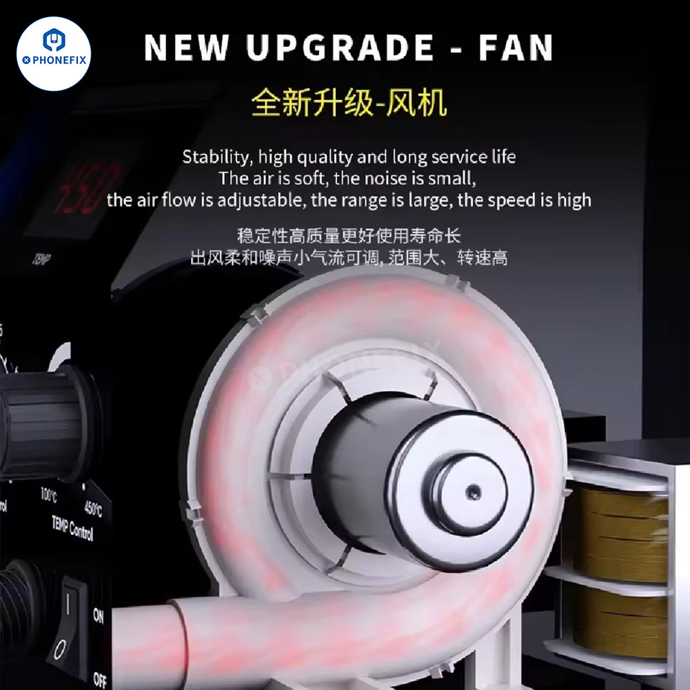 MECHANIC 957DW Hot Air Rework Station for Phone PCB IC Repair - CHINA PHONEFIX SHOP Team