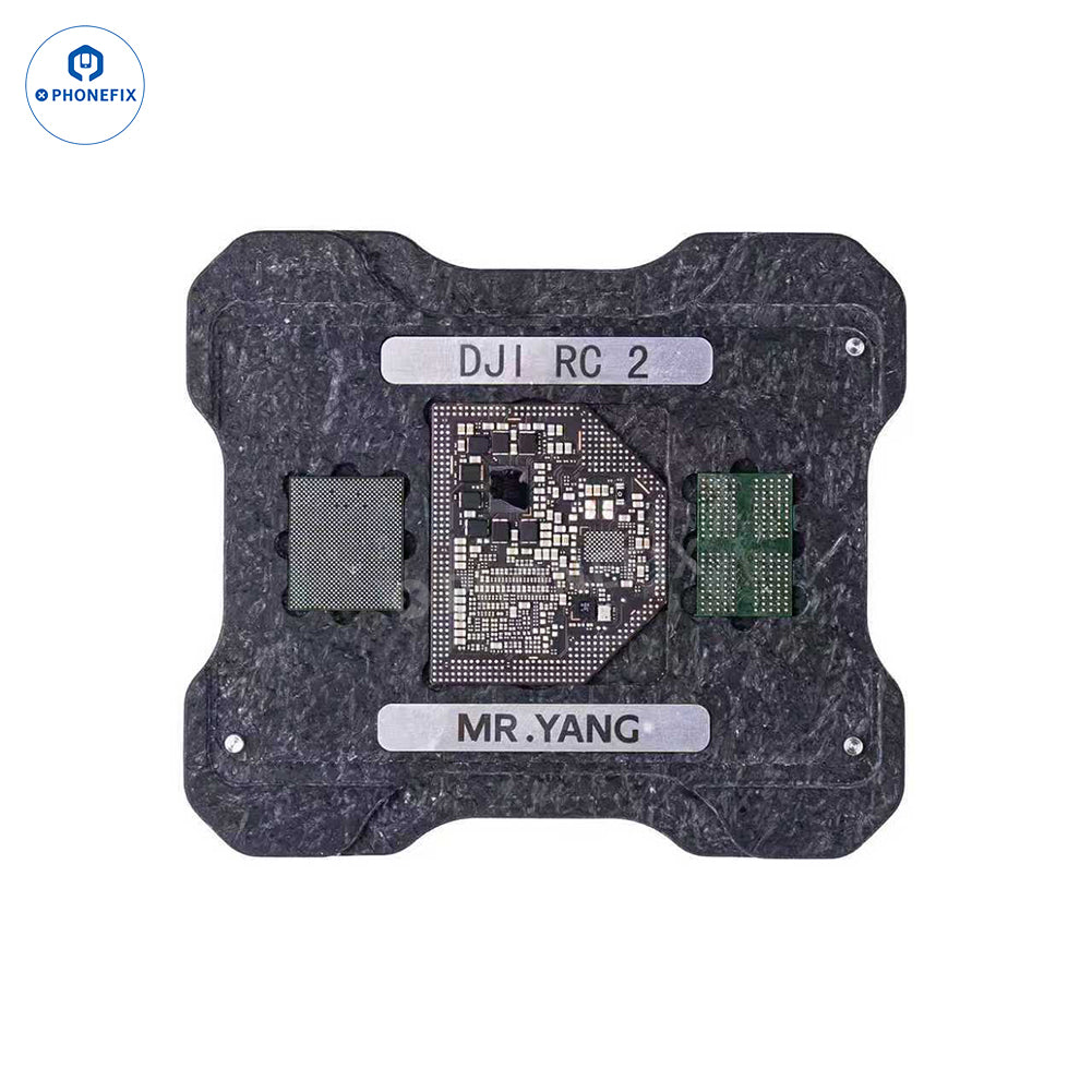 YCS M.Y DJI Drone RC2 T2 CPU IC Reballing Stencil Soldering Platform