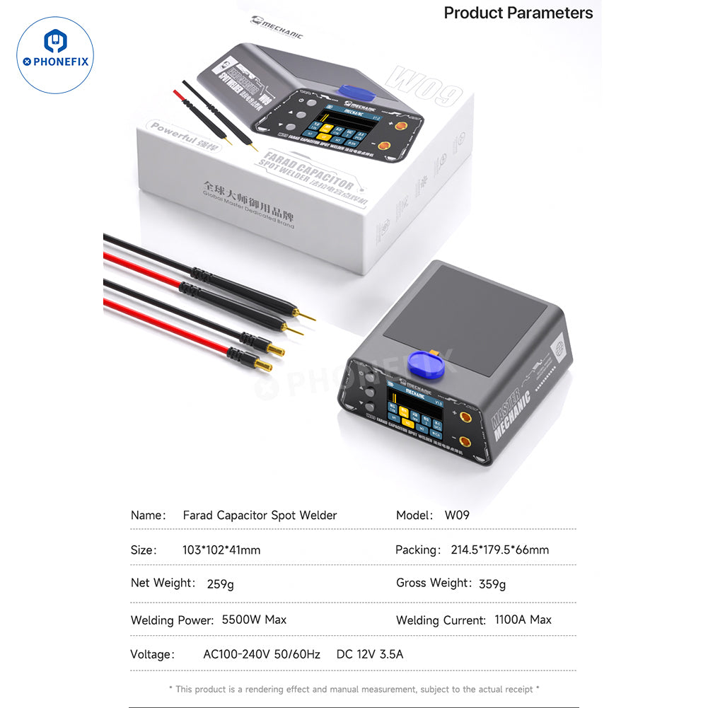 MECHANIC W09 Farad Capacitor Spot Welder for Battery Cell Welding - CHINA PHONEFIX SHOP Team