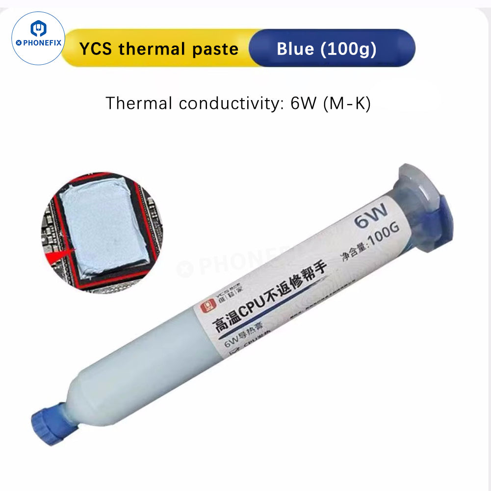 YCS Thermal Paste 100g 4W 6W CPU Heat Dissipation Grease Silicone