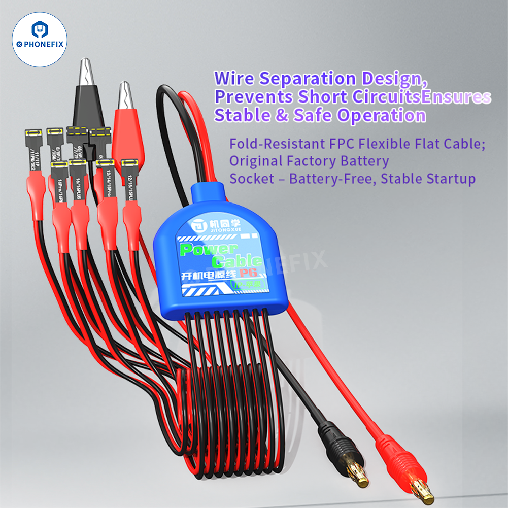 JTX P6 Power Cable with Soft FPC Socket for iPhone 6-16 Pro Max