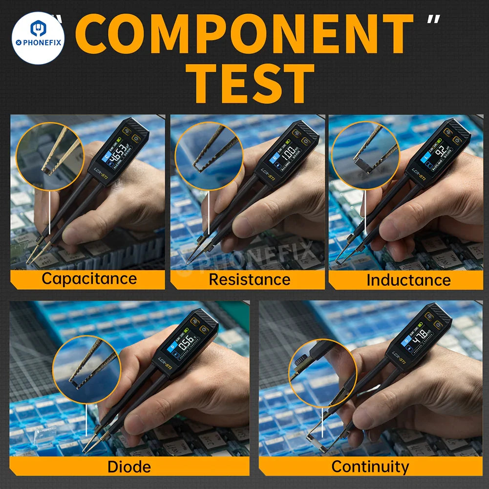FNIRSI LC1020E LCR-ST1 Mini Digital Tweezers Bridge LCR ESR Tester - CHINA PHONEFIX SHOP Team