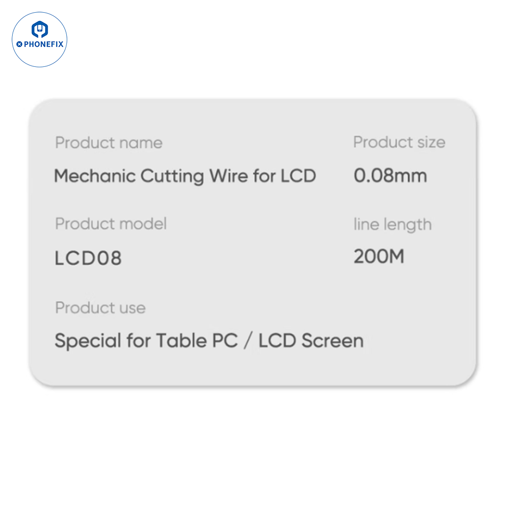 Phone Touch Screen Cutting Wire Curved LCD Screen Separating