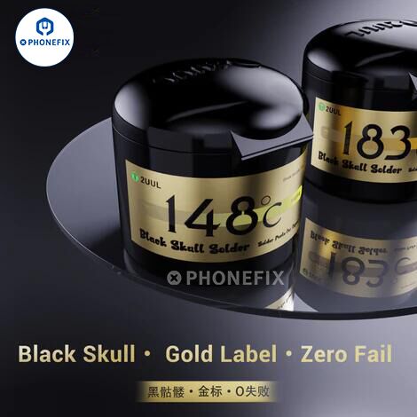 2UUL Black Skull Solder Paste 148℃ 183℃ for Phone PCB IC Repair