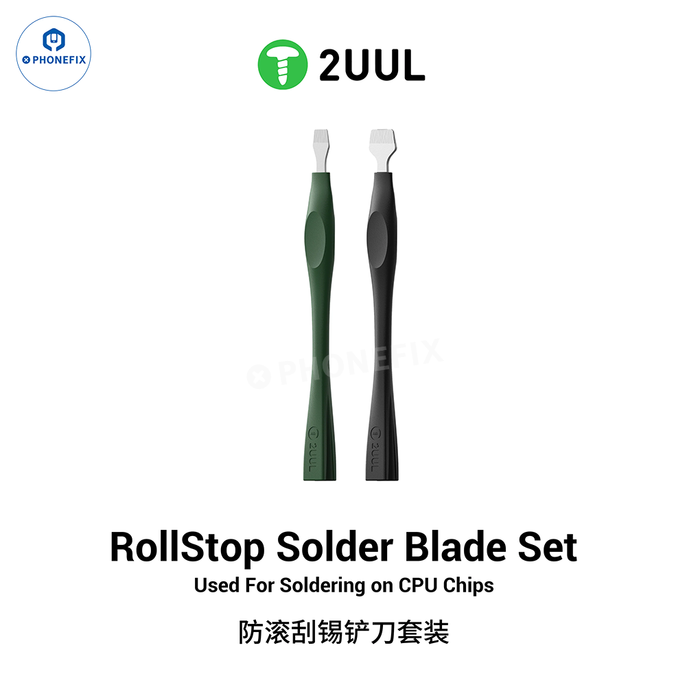 2UUL DA19 RollStop Solder Blade Phone CPU IC Paste Tin Scraper