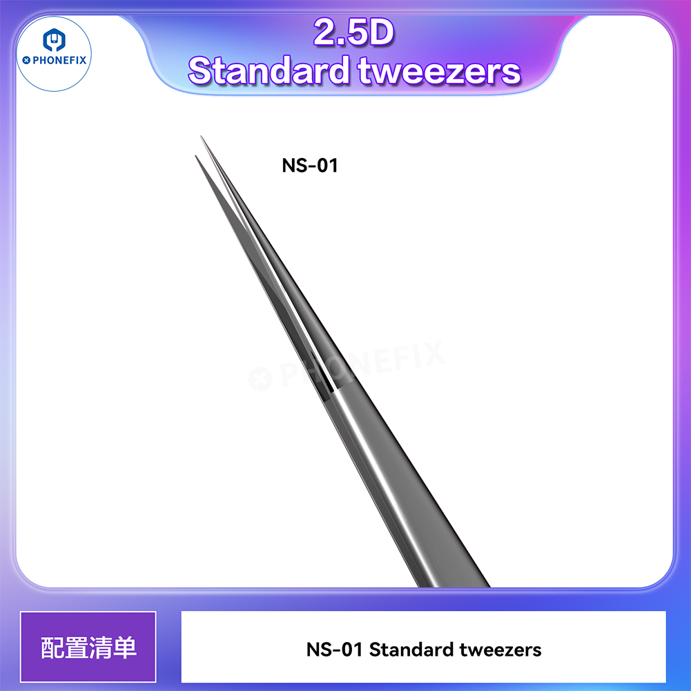 PHONEFIX Super Hard Alloy 3D Tweezers Mobile IC Tiny Parts Gripper