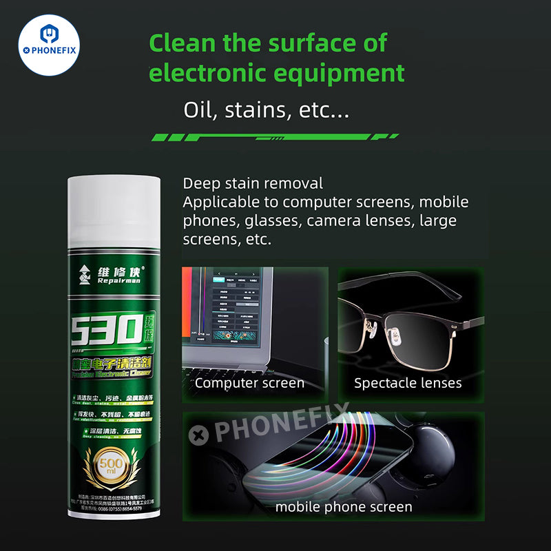 Repairman 530 Electronic Cleaner PCB LCD Camera Cleaning
