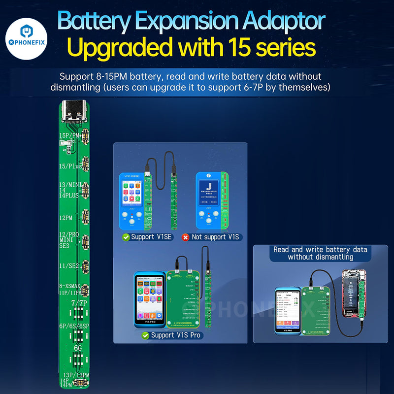 JC Battery Detection Expension Module For iPhone 6-14 ProMax