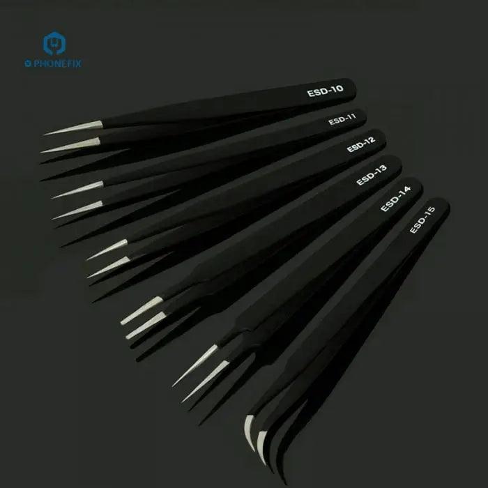 6 Kinds Stainless Steel SWDT Tweezers for iPhone Repair Tool - CHINA PHONEFIX