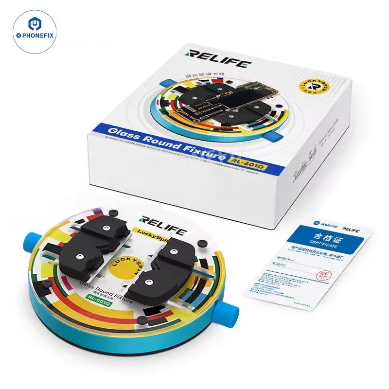 RELIFE RL-601Q PRO Rotating Glass Fixture Phone PCB IC Welding Clamp