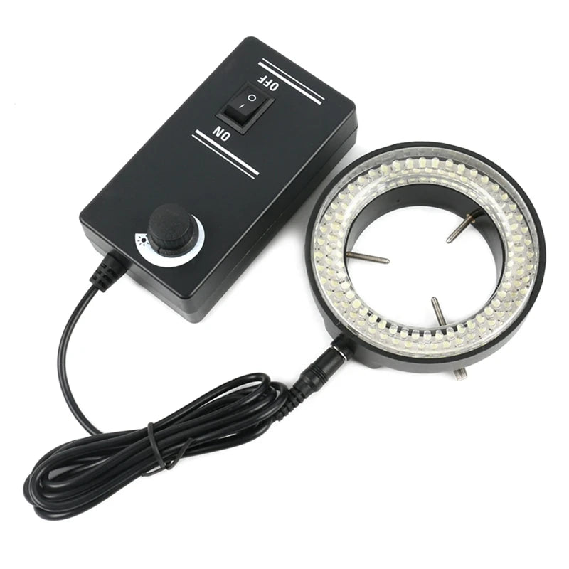 Microscope 144 Led Adjustable 144/60 LEDs Microscope Ring Light with Adapter