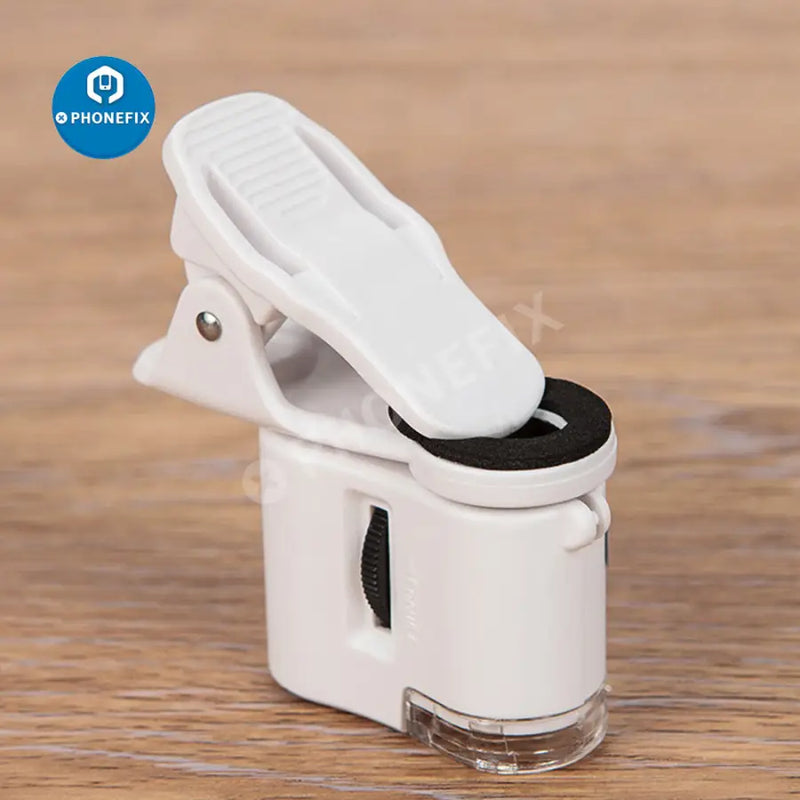 60X Universal Portable Clip Microscope LED Magnifying Glass