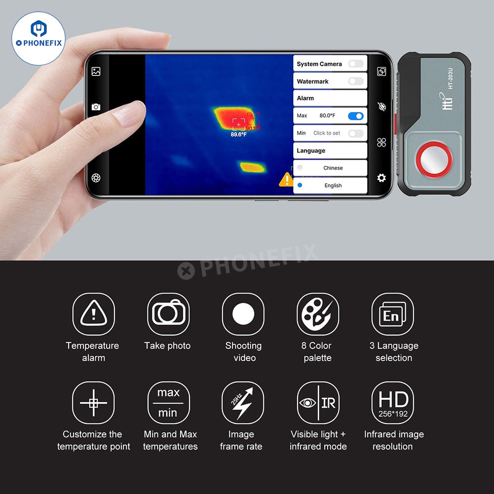 HT-203U Thermal Imager Camera for Mobile Phone PCB Troubleshoot