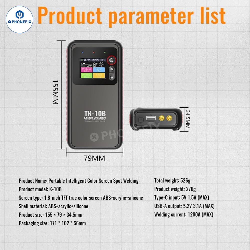 Portable Handheld Spot Welder Digital Battery Spot Welding Machine