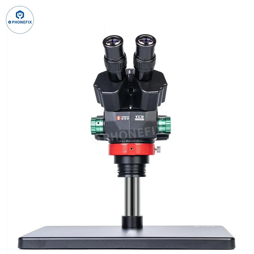 YCS 6558S 6558XS 6.5-58X Zoom HD Trinocular Microscope with 4K Camera