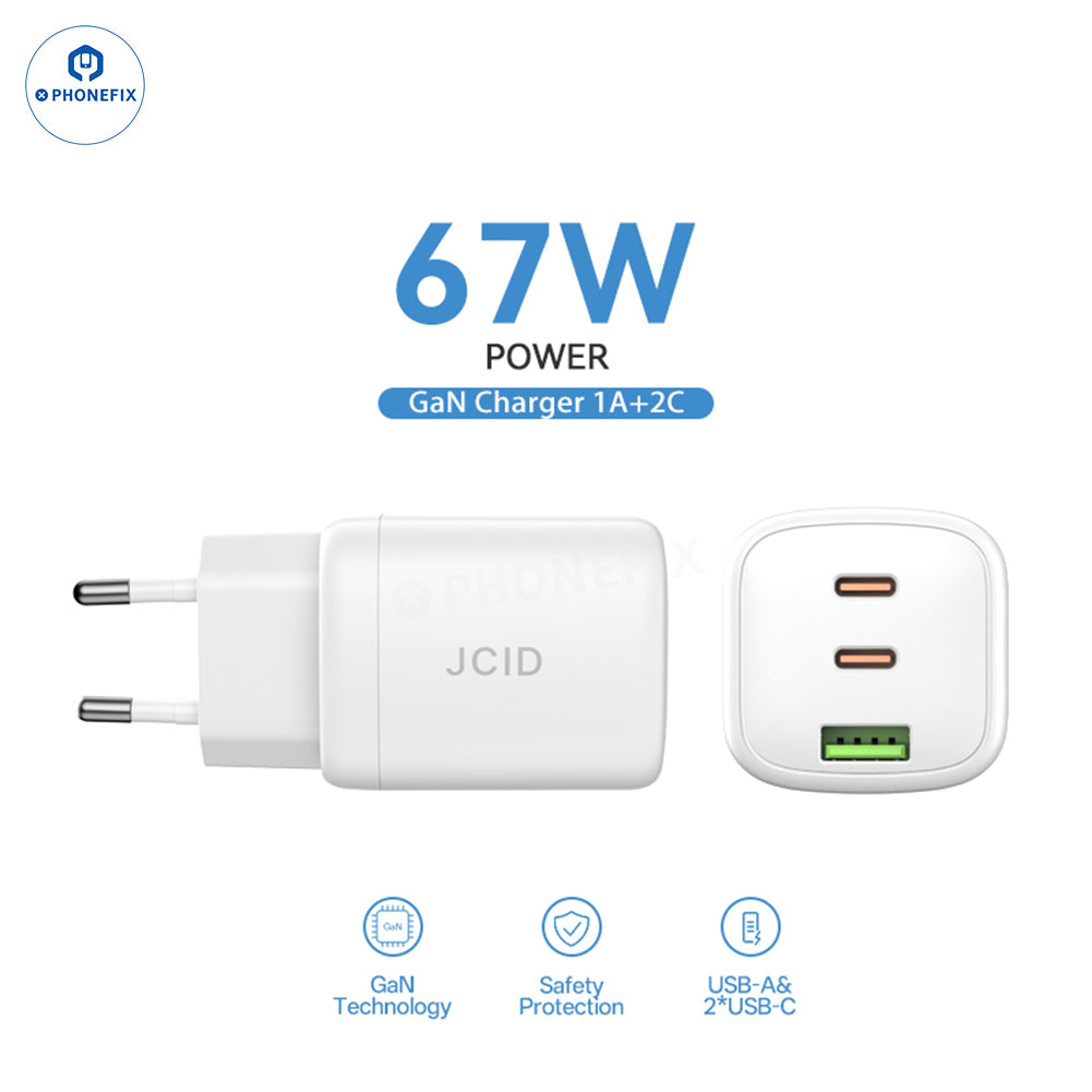 JCID GaN Fast Charger & Charging Cable for Mobile Phone/Electrics