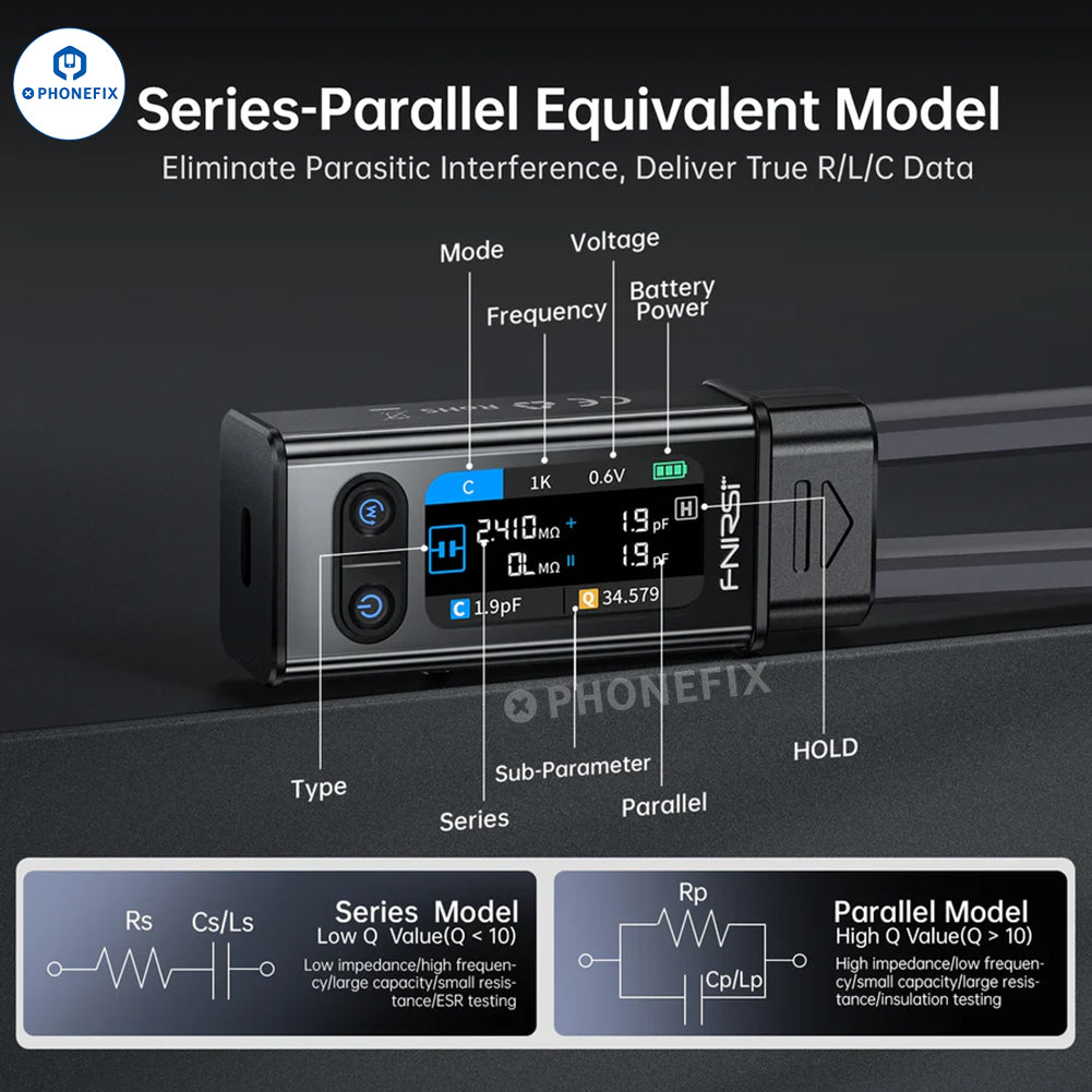 FNIRSI LCR-ST2 Bridge ESR Tweezer SMD BGA Component Tester