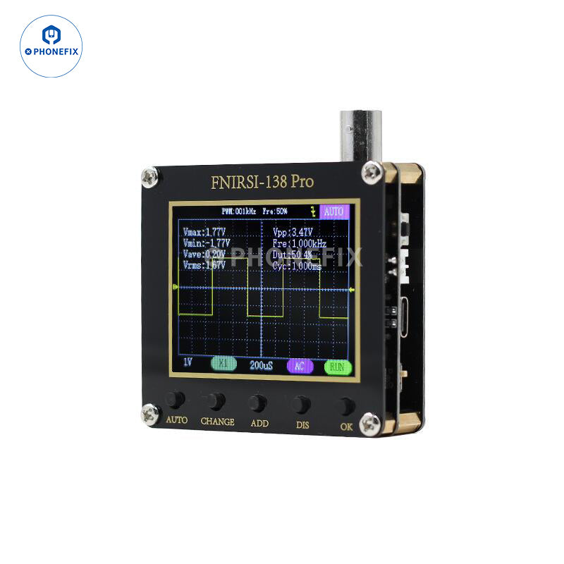 FNIRSI 138PRO Mini digitální ruční osciloskop s 10x sondou