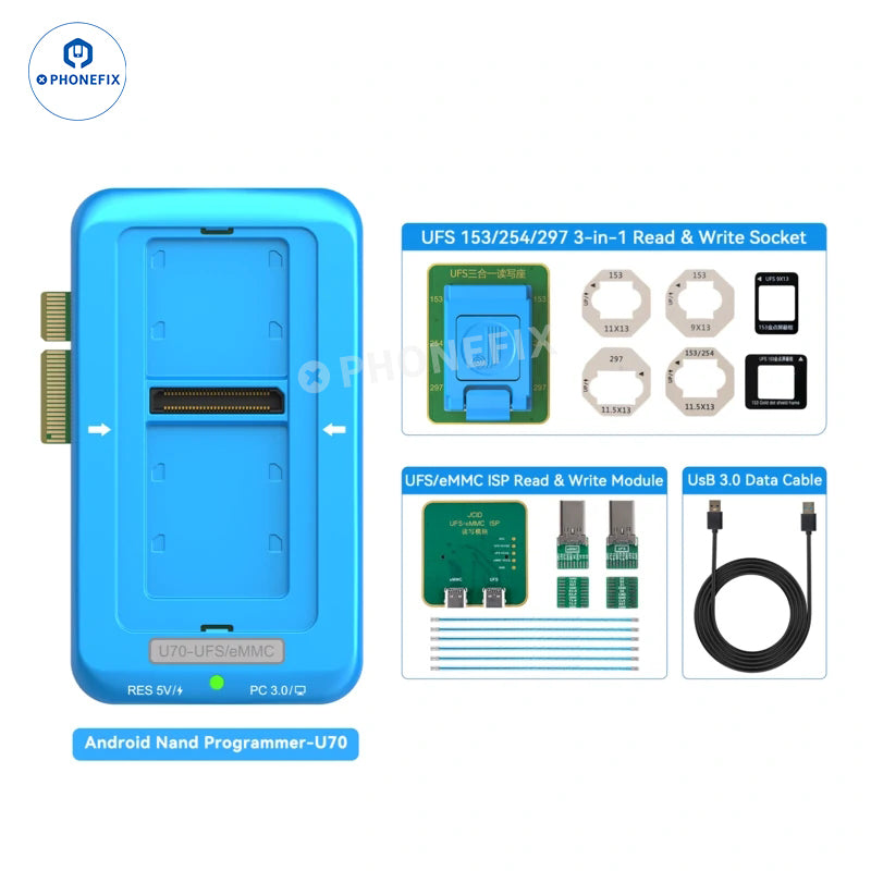 JCID U70 Gen2 Android Nand Programmer for UFS/eMMC/ISP IC Repair - CHINA PHONEFIX SHOP Team