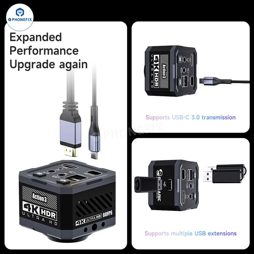 MECHANIC Action3 60FPS 4K Camera Optical/Thermal Imaging Display