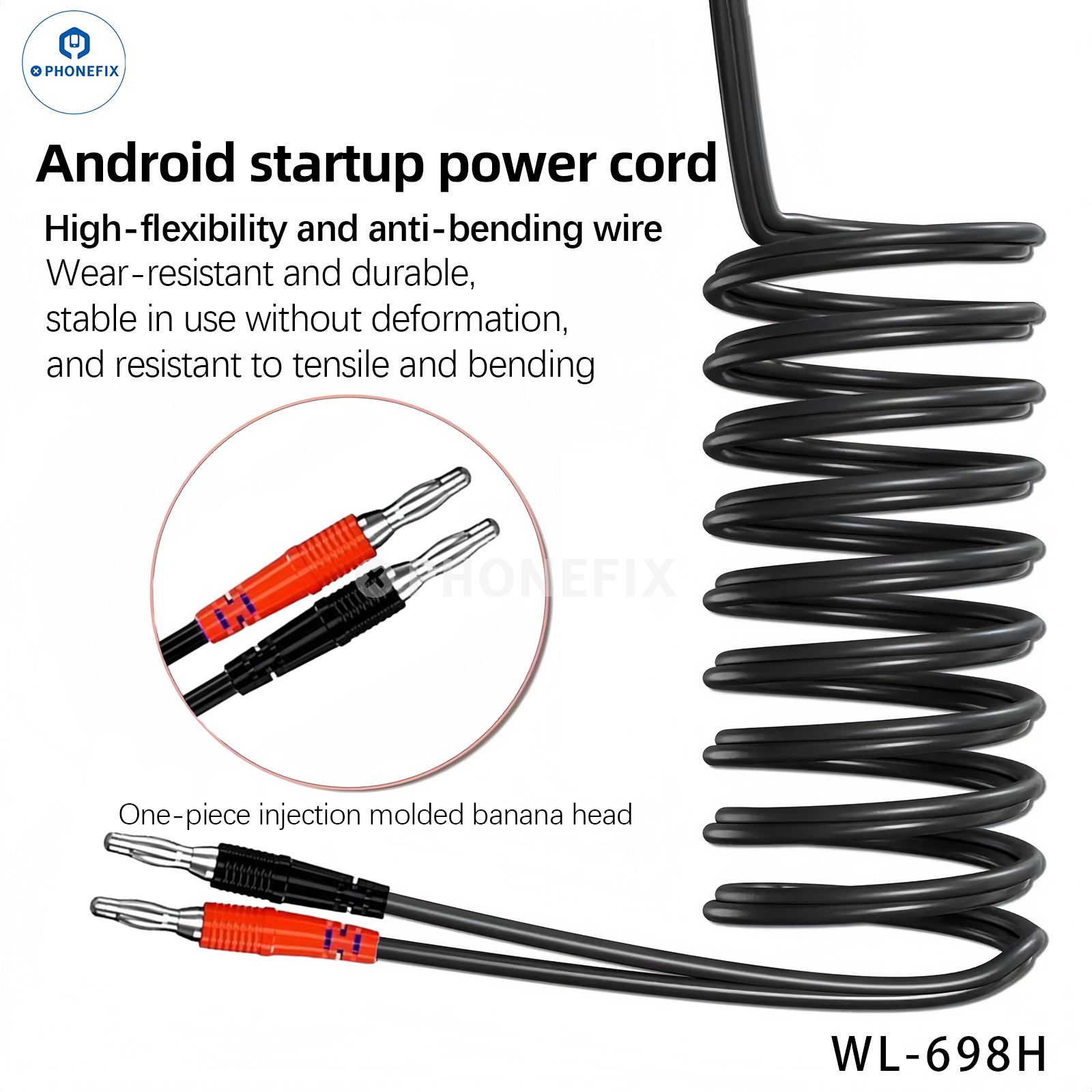 WYLIE WL-698H Android Phone Power Cable with Soft FPC Buckle