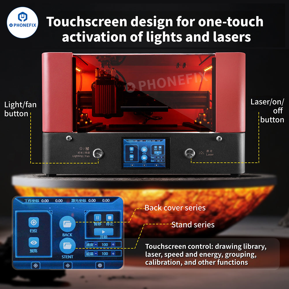 YCS DPCA Mini Laser Machine for iPhone Back Glass/Bracket Removal