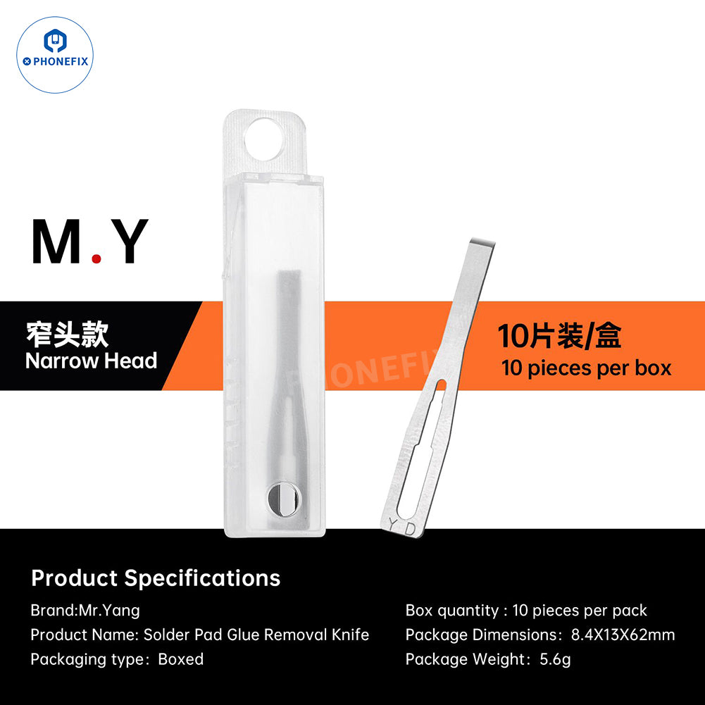 YCS M.Y CPU IC Solder Pad Glue Removal Knife for Phone Repair - CHINA PHONEFIX SHOP Team