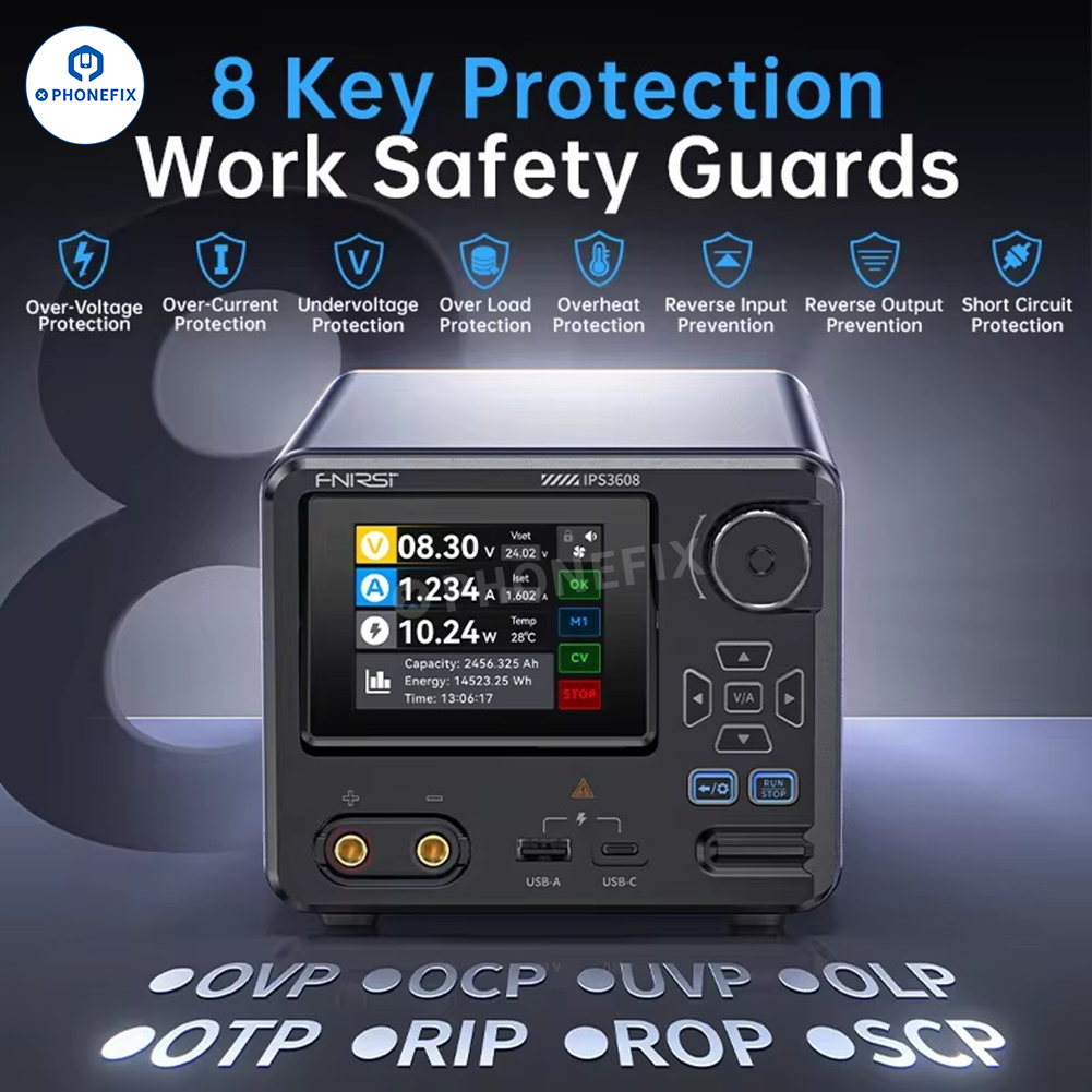 FNIRSI IPS3608 36V 8A Adjustable CNC DC Regulated Power Supply