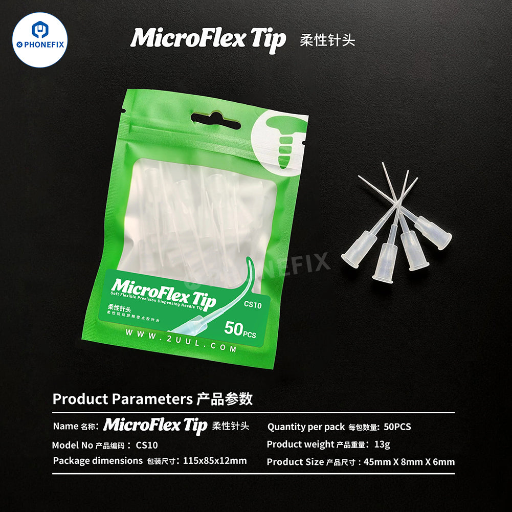2UUL CS10 MicroFlex Tip Flexible Needle for Liquid Glue Dispensing - CHINA PHONEFIX SHOP Team