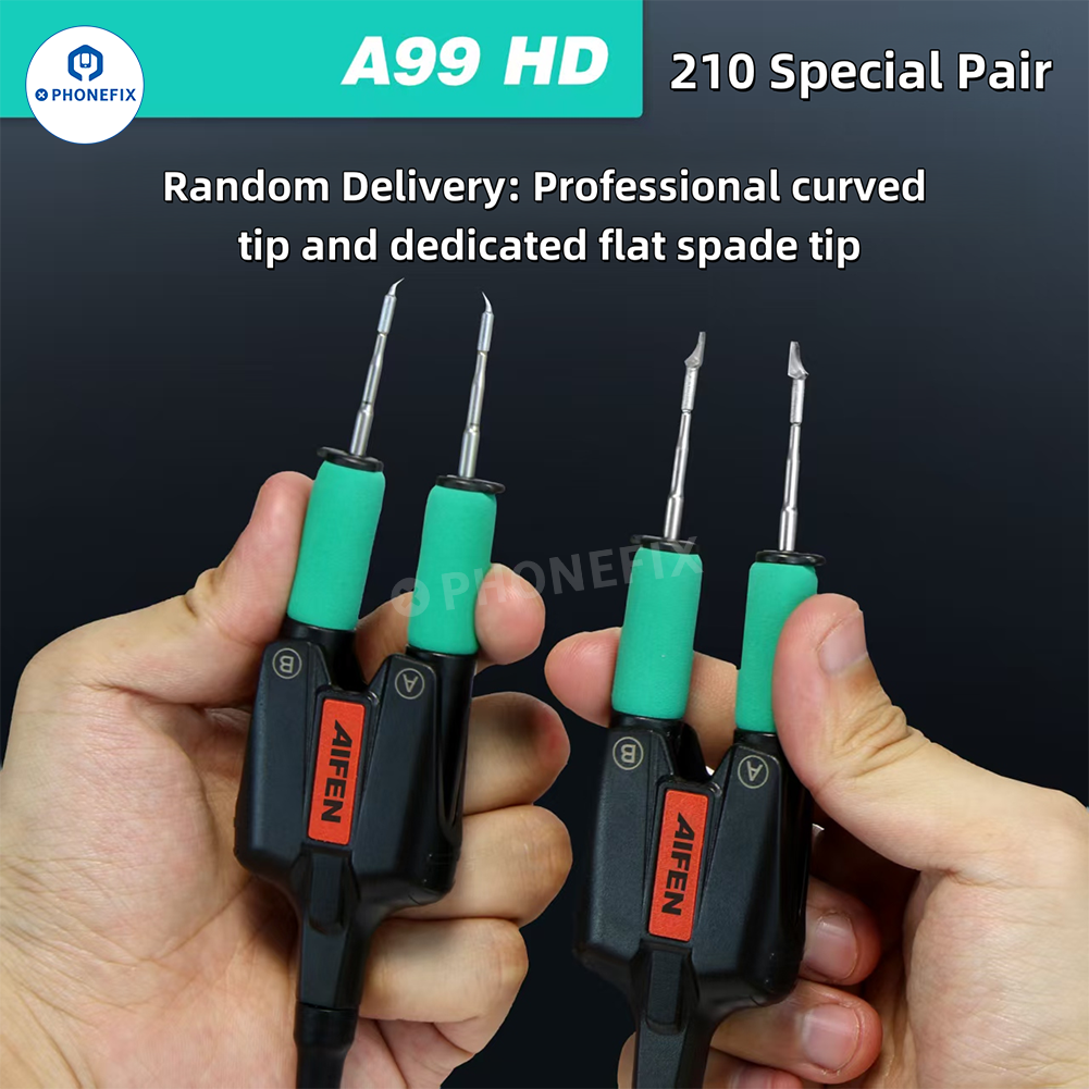 AIFEN A99 HD Soldering Station with C210 C245 Iron Electric Tweezers