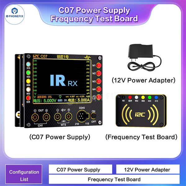 i2C C07 Locksmith No.1 Remote Control Frequency Tester Multimeter