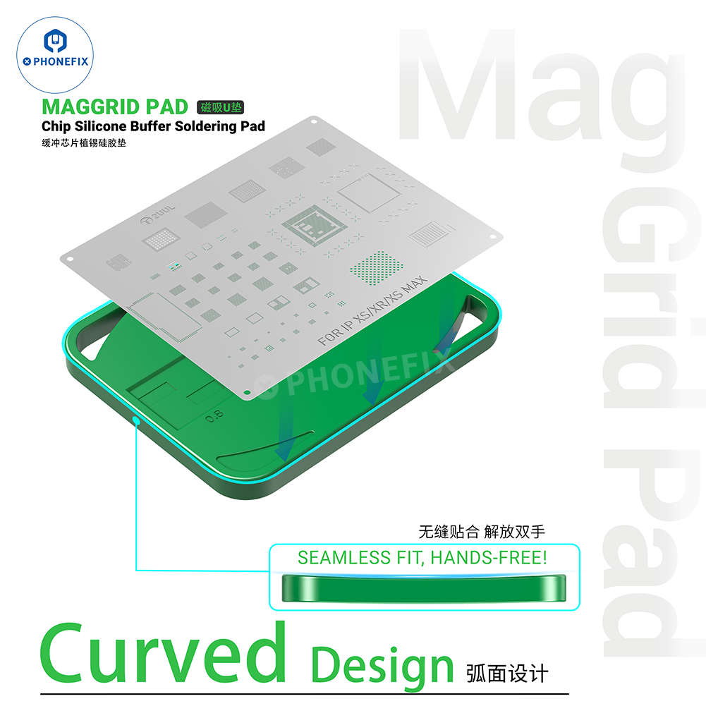 2UUL MagGrid Pad Phone CPU BGA IC Soldering Magnetic Silicone Mat